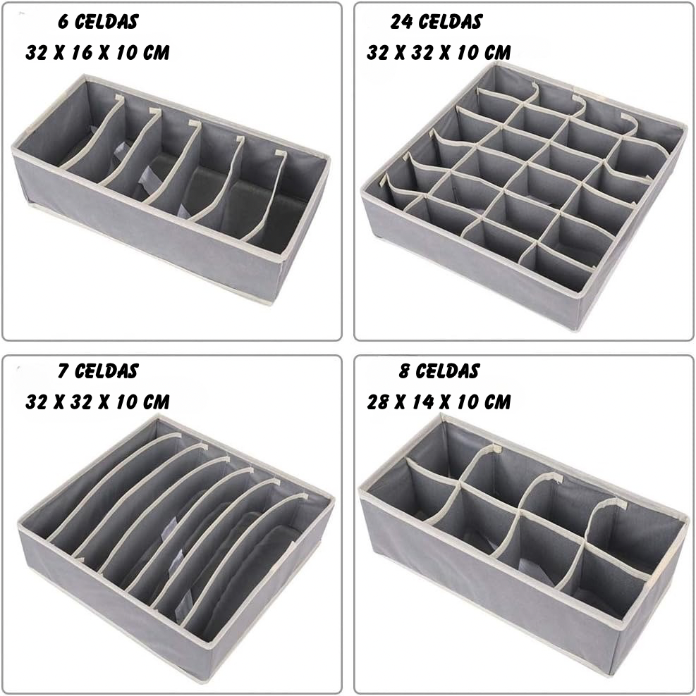 🧺 Organizador de Ropa Interior - Set de 4 Piezas