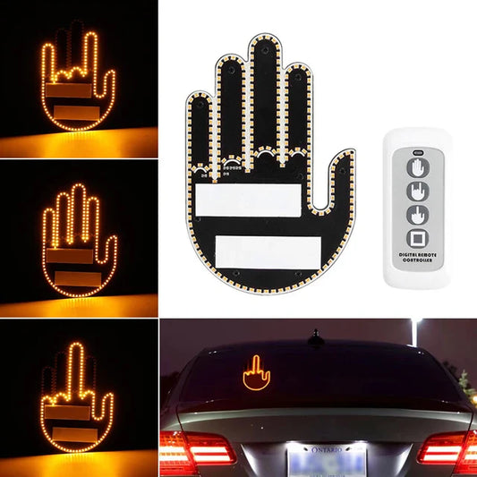 Mano Divertida LED Para El Auto